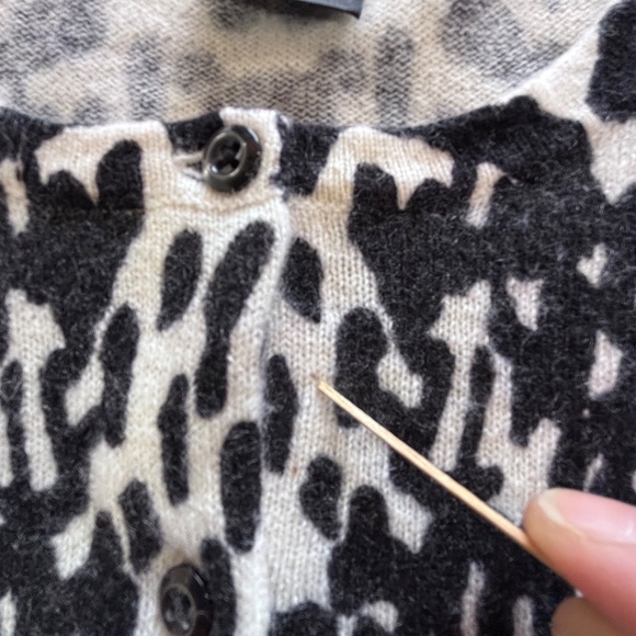 Lord & Taylor Cashmere button up crew neck cardigan size PM (fits smaller) - Picture 15 of 16